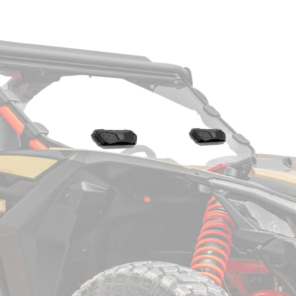 Kemimoto UTV Windshield Vent Kit for Polycarbonate Windshield