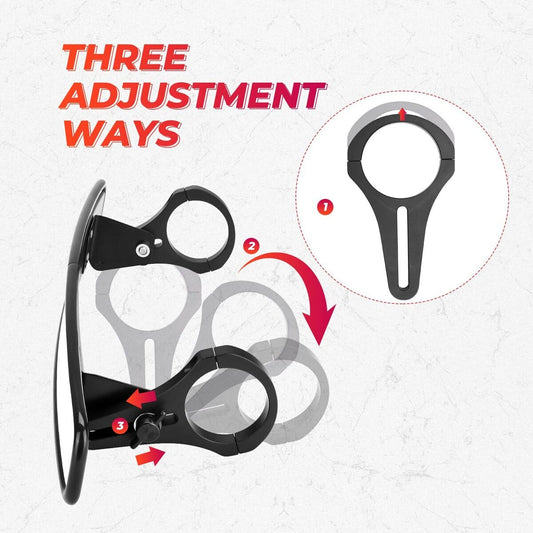 Kemimoto Yamaha Viking UTV Rear View Mirror with 2" Clamps