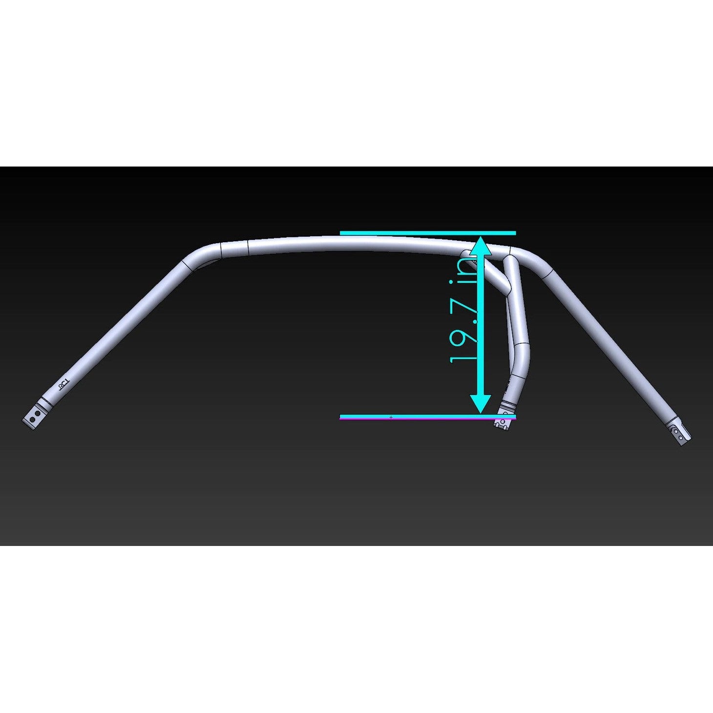 Polaris RZR XP1000 / Turbo 2-Seat Radius Roll Cage