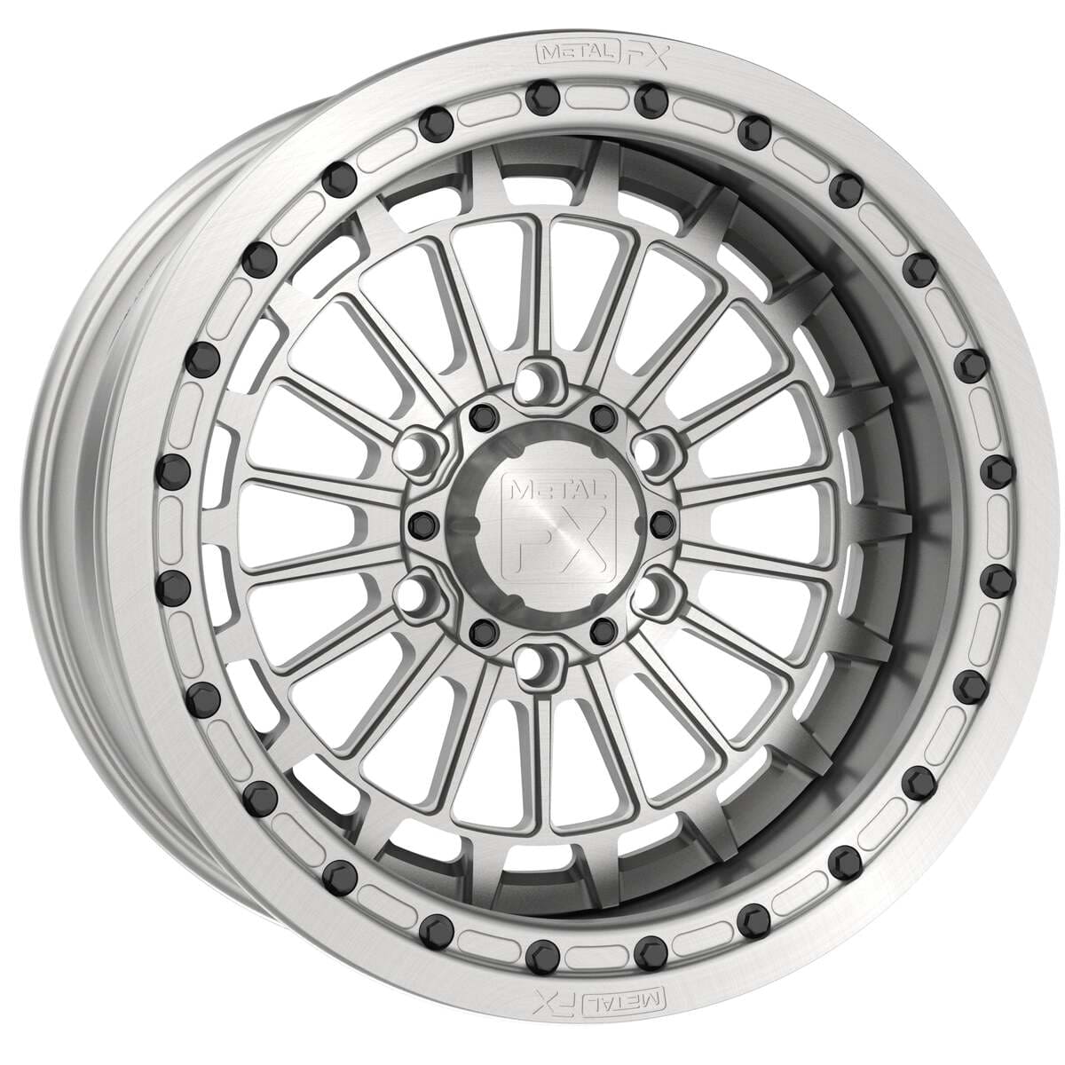 MetalFX 17" Delta 6R Forged 3-Piece Raw Beadlock & Maxxis Carnivore Radial Wheel & Tire Kit