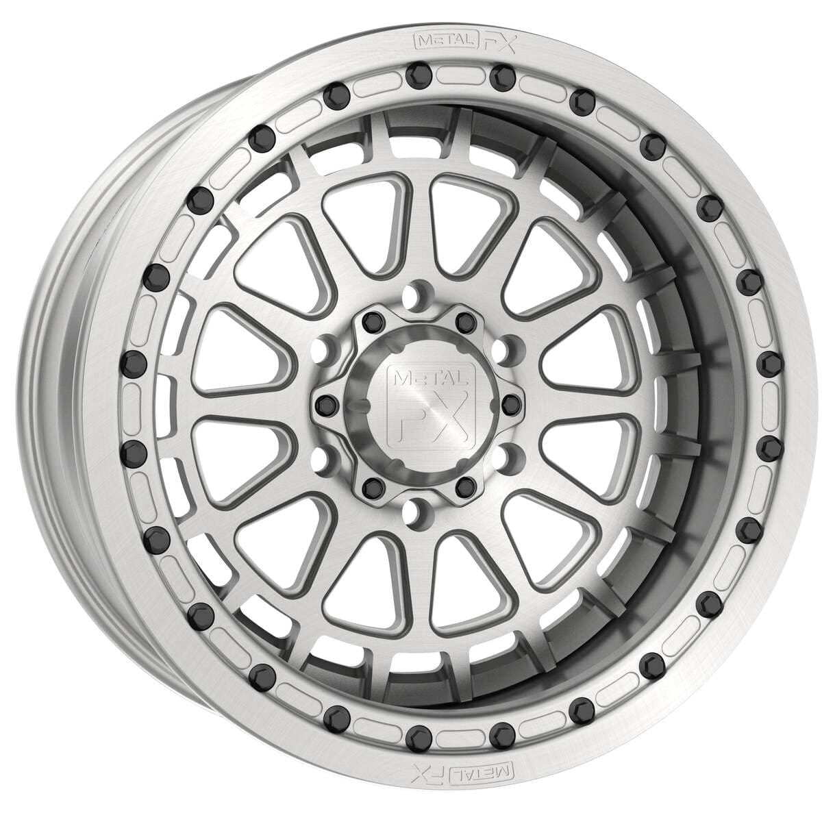 MetalFX 17" Outlaw 6R Forged 3-Piece Raw Beadlock & Maxxis Carnivore Radial Wheel & Tire Kit