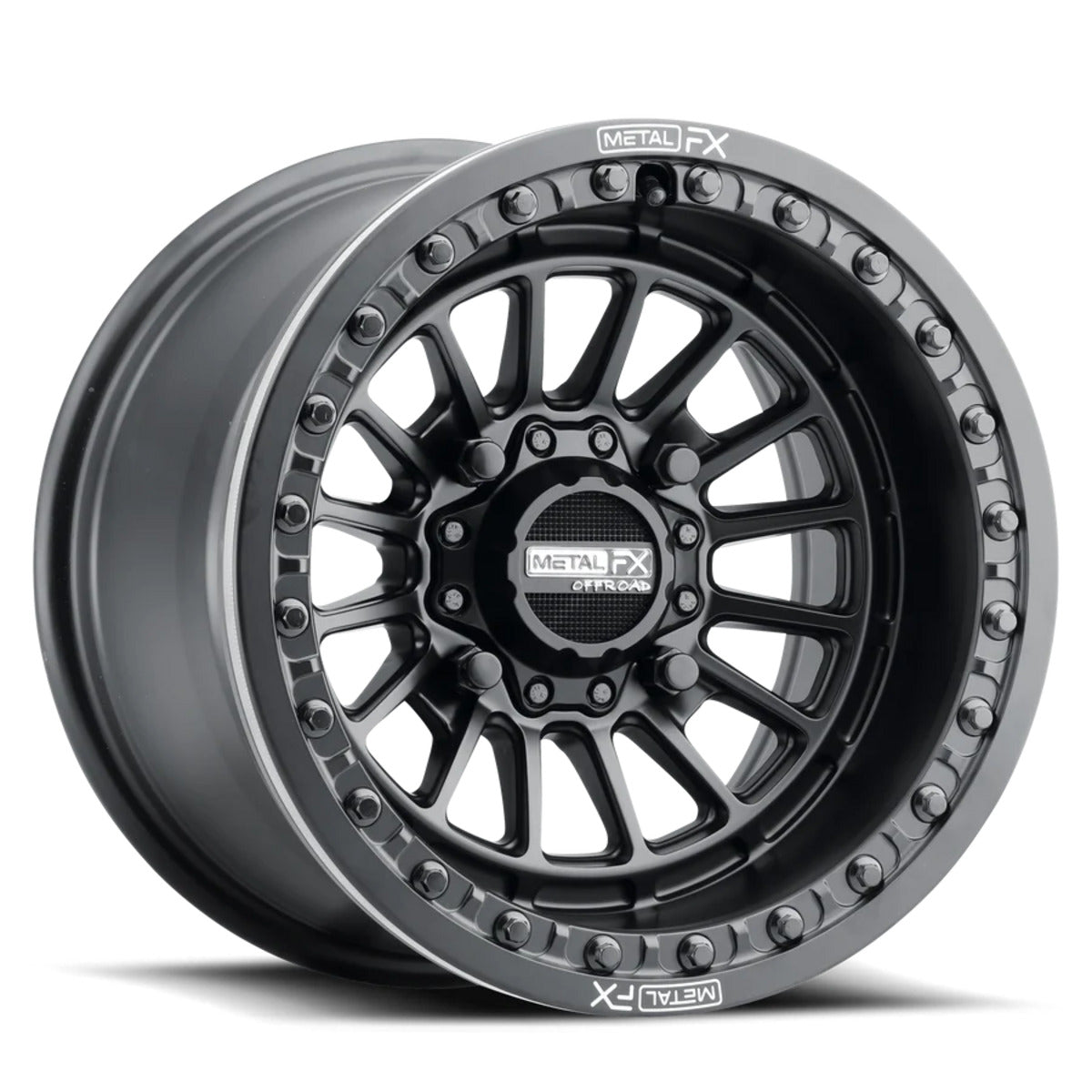 MetalFX Delta Black Beadlock & Maxxis Roxxzilla Radial Wheel & Tire Kit