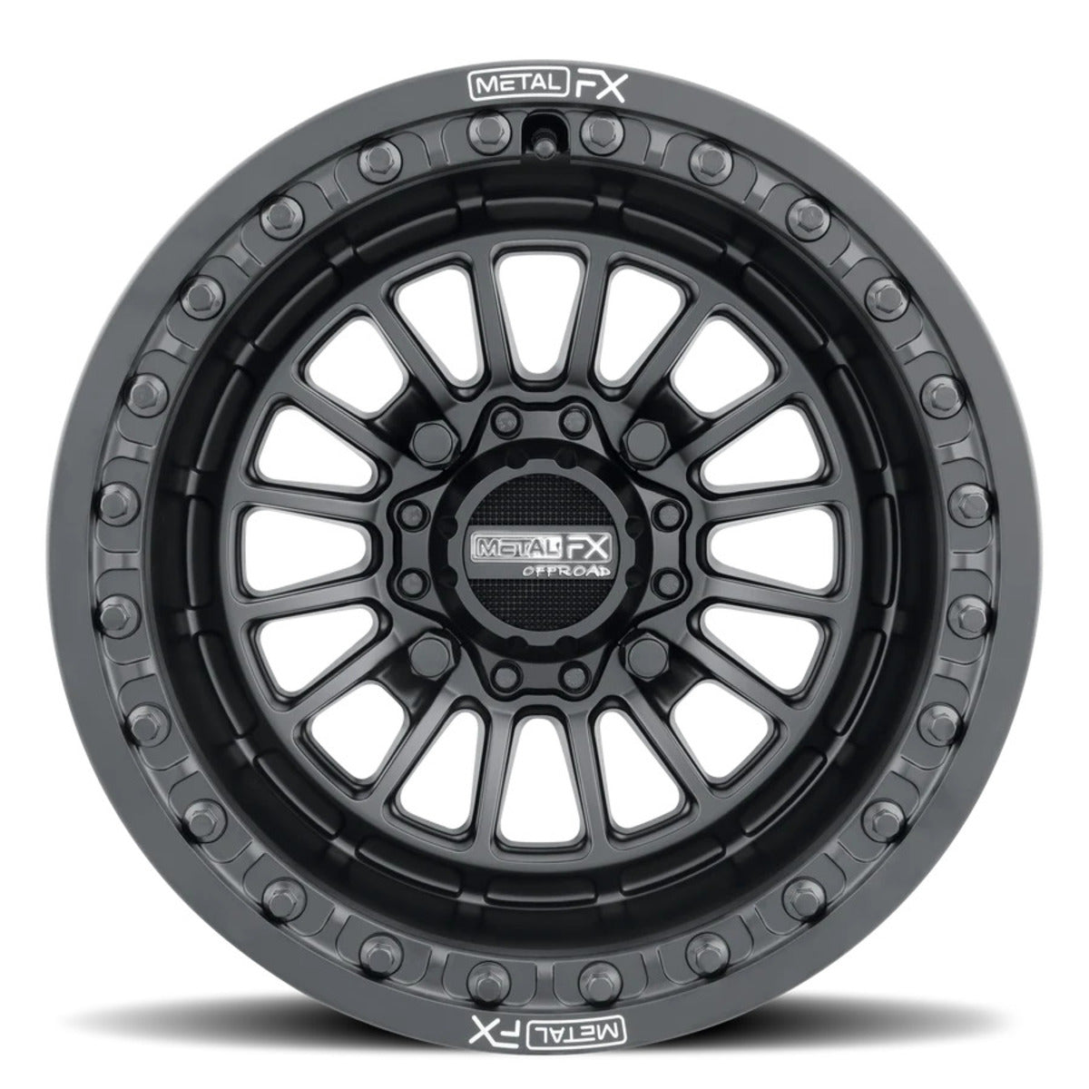 MetalFX Delta Black Beadlock & Maxxis Roxxzilla Radial Wheel & Tire Kit