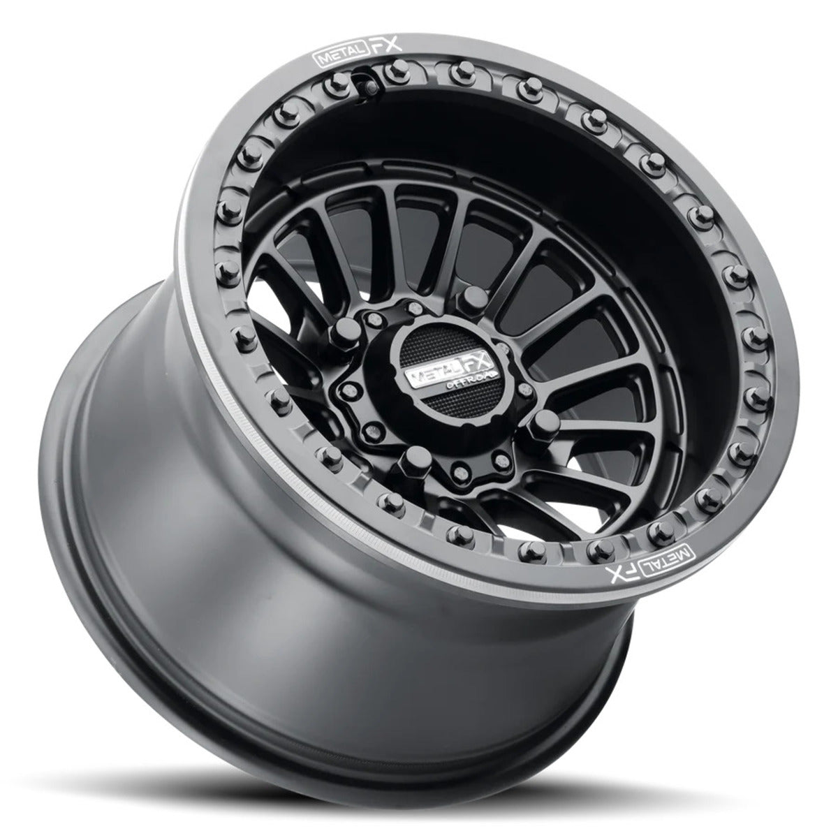 MetalFX Delta Black Beadlock & Maxxis Roxxzilla Radial Wheel & Tire Kit