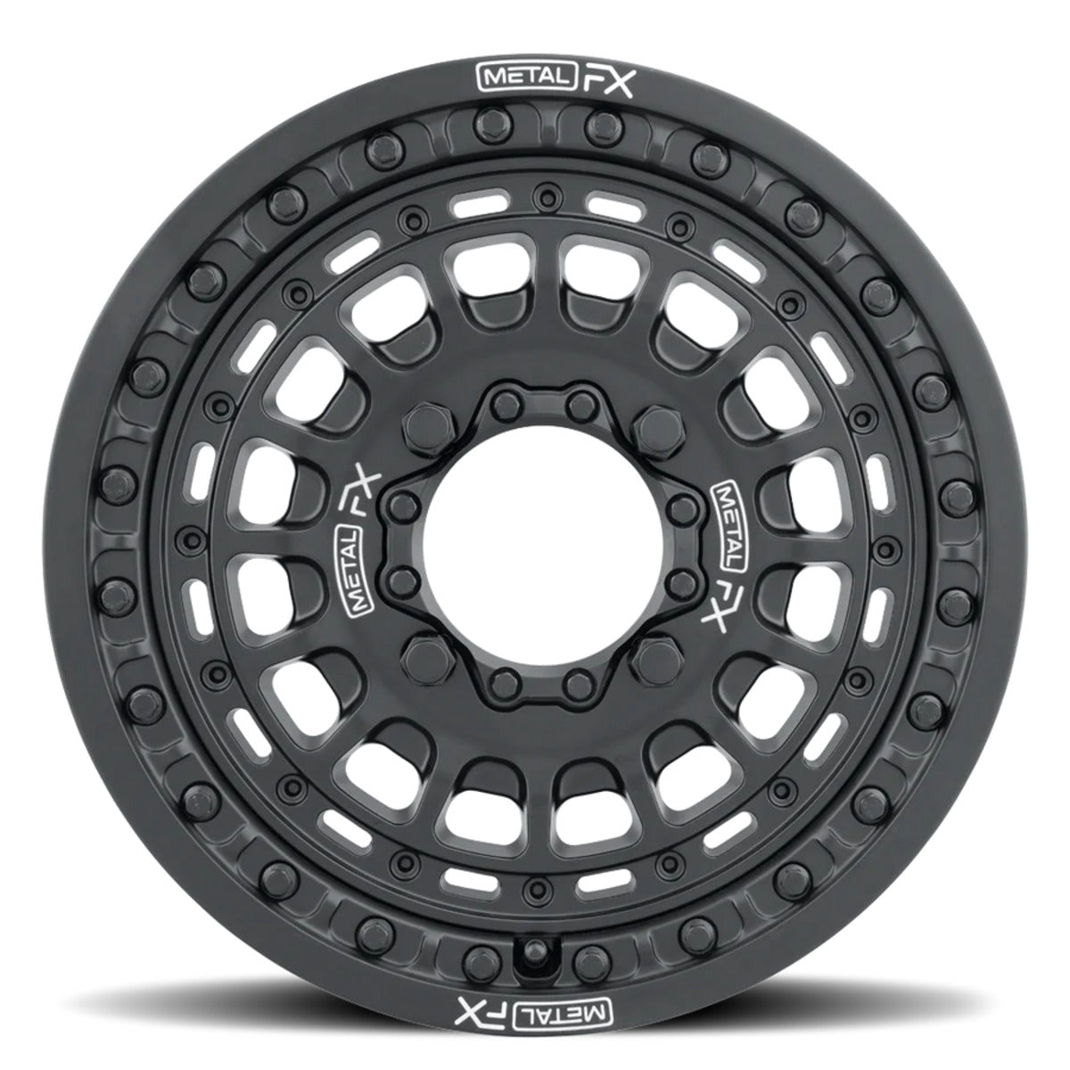 MetalFX OffRoad Hitman 15X6 Black Beadlock & Maxxis Roxxzilla Radial Wheel & Tire Kit