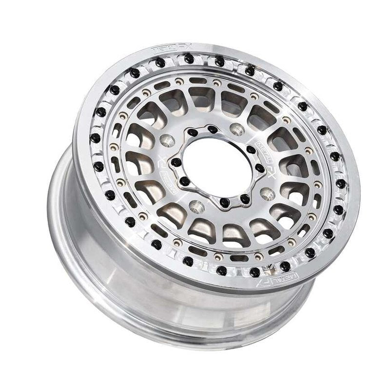 MetalFX OffRoad Hitman 15x6 Raw Beadlock & Maxxis Carnivore Radial Wheel & Tire Kit