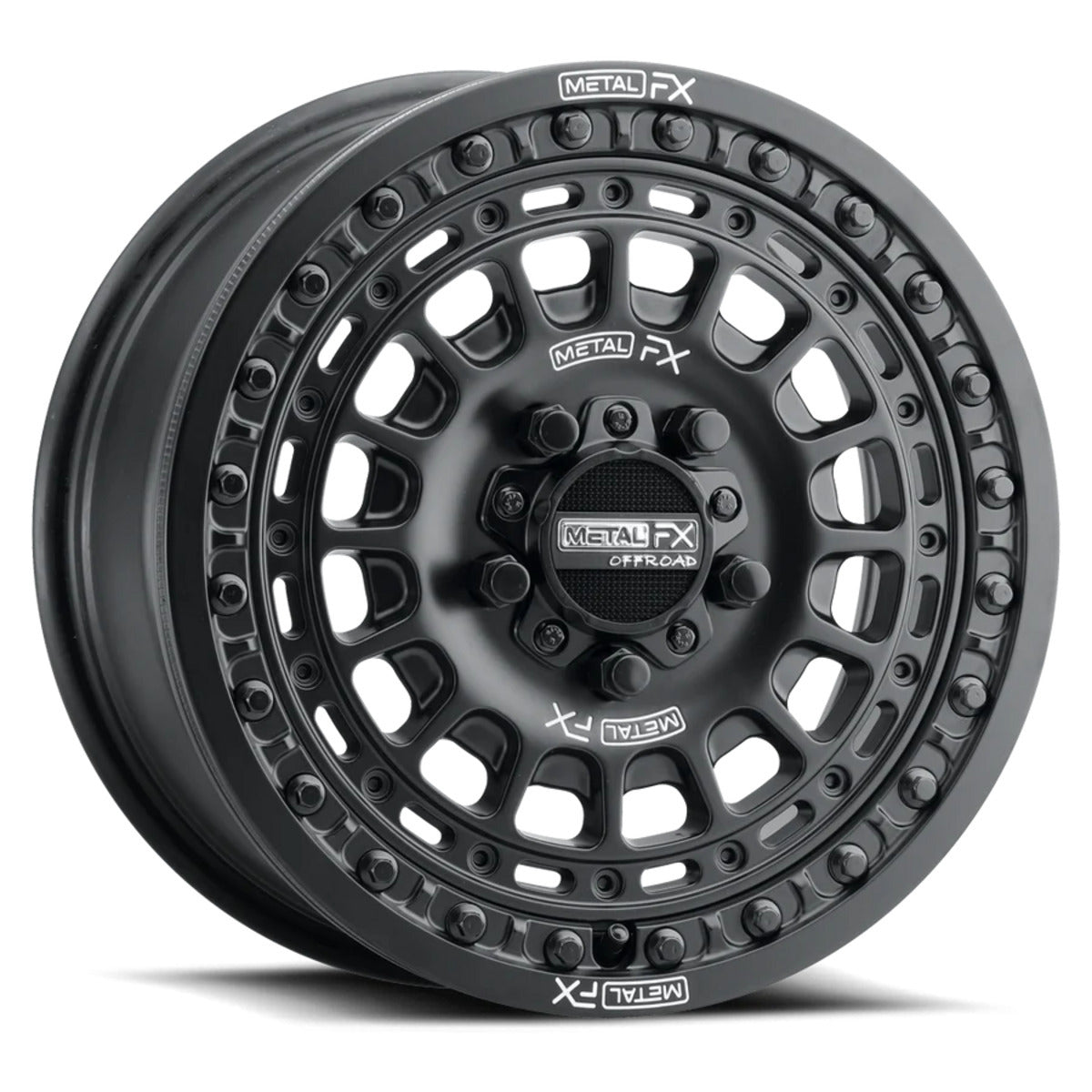 MetalFX OffRoad Hitman R Black Beadlock & Maxxis Roxxzilla Radial Wheel & Tire Kit
