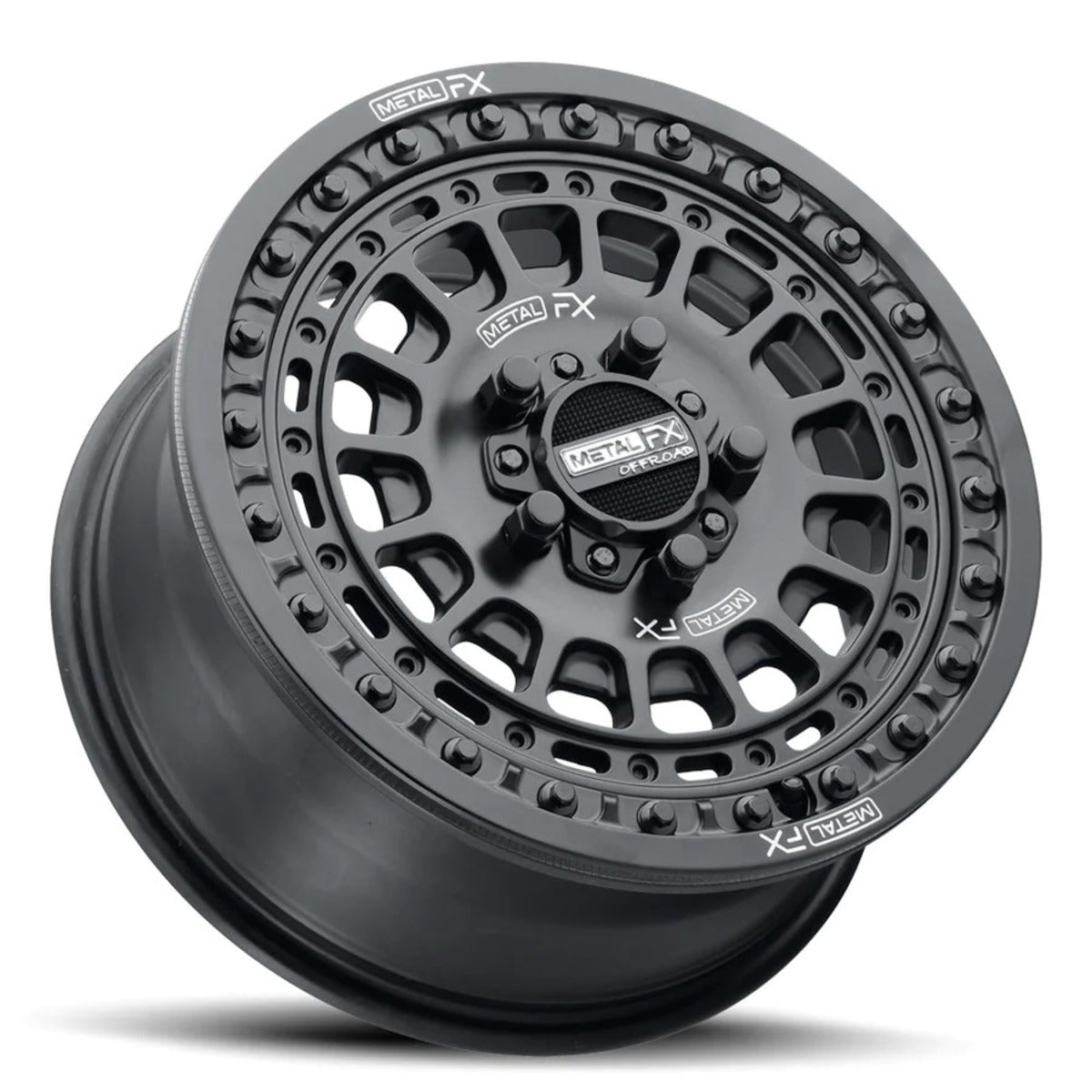 MetalFX OffRoad Hitman R Black Beadlock & Maxxis Roxxzilla Radial Wheel & Tire Kit