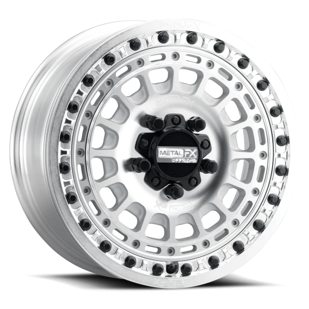 MetalFX OffRoad Hitman R Raw Beadlock & Maxxis Carnivore Radial Wheel & Tire Kit