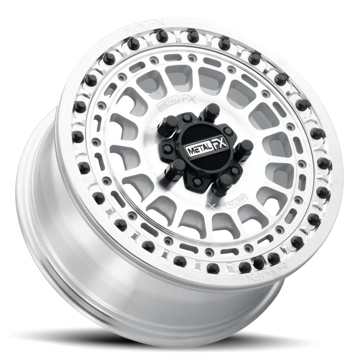 MetalFX OffRoad Hitman R Raw Beadlock & Maxxis Carnivore Radial Wheel & Tire Kit