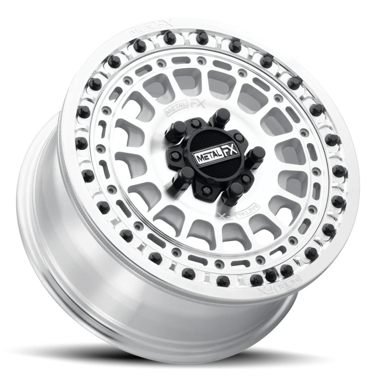 MetalFX OffRoad Hitman R Raw Beadlock & Maxxis Roxxzilla Radial Wheel & Tire Kit