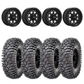 MetalFX Outlaw Satin Black 15x6 Beadlock & Maxxis Roxxzilla Radial Wheel & Tire Kit