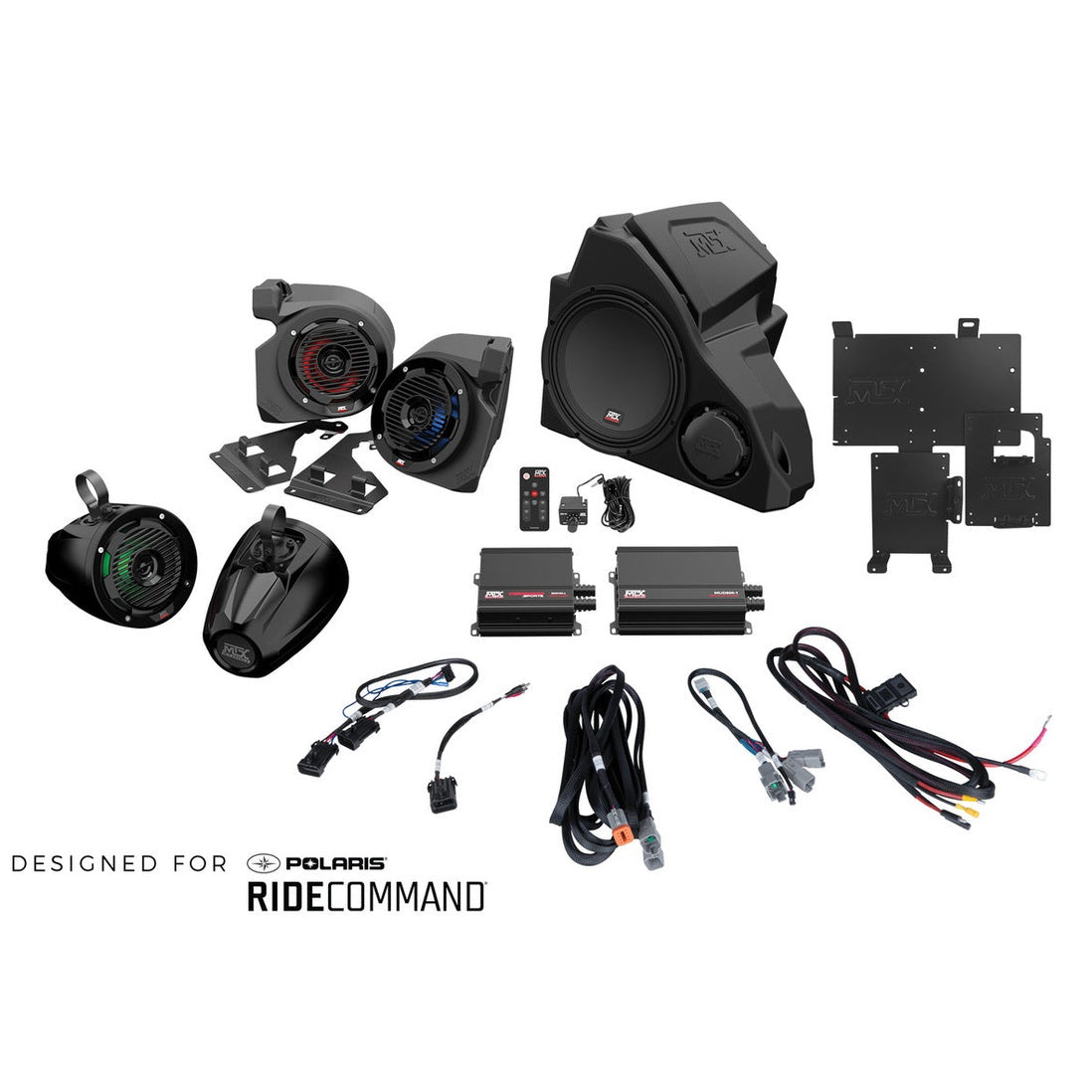 MTX Audio '14+ Polaris RZR Ride Command 5-Speaker Audio System