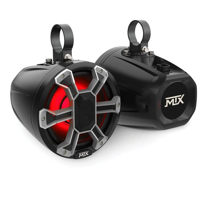 MTX Audio 6.5" & 8" Weather-Resistant UTV Speaker Pods Pair with RGB Lighting