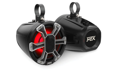 MTX Audio 6.5" & 8" Weather-Resistant UTV Speaker Pods Pair with RGB Lighting