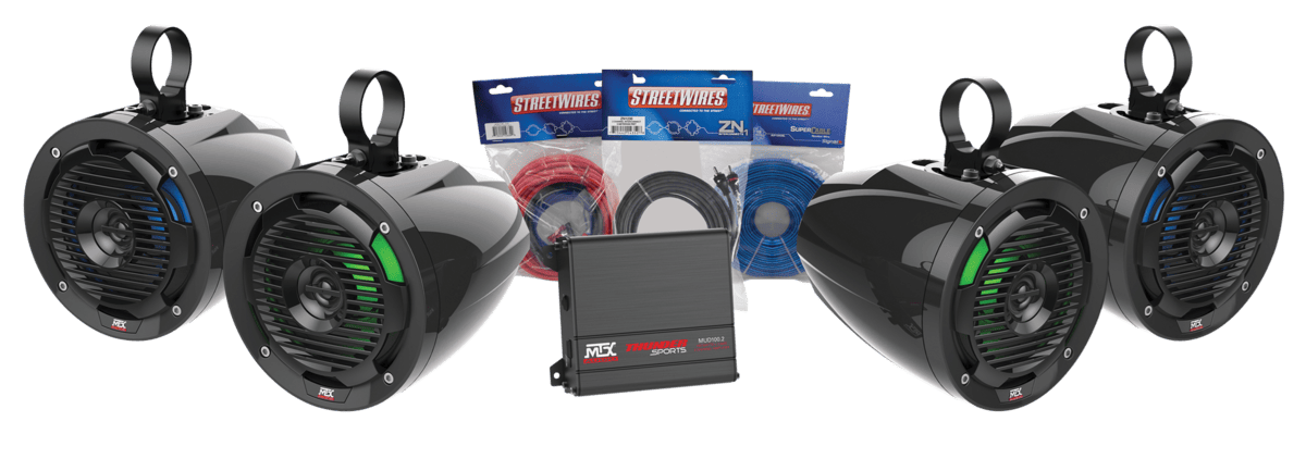 MTX Audio Amplifier & 4 Roll Cage Speaker - Package Addition