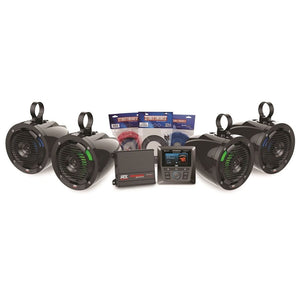 MTX Audio Bluetooth Media Controller Package With Amplifier & 4 Roll Cage Speaker