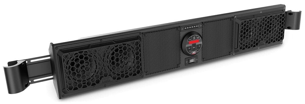 MTX Audio Can-Am Maverick Bluetooth Overhead Audio Sound Bar with 2-Channel Amplifier & 2 Roll Cage Speaker System