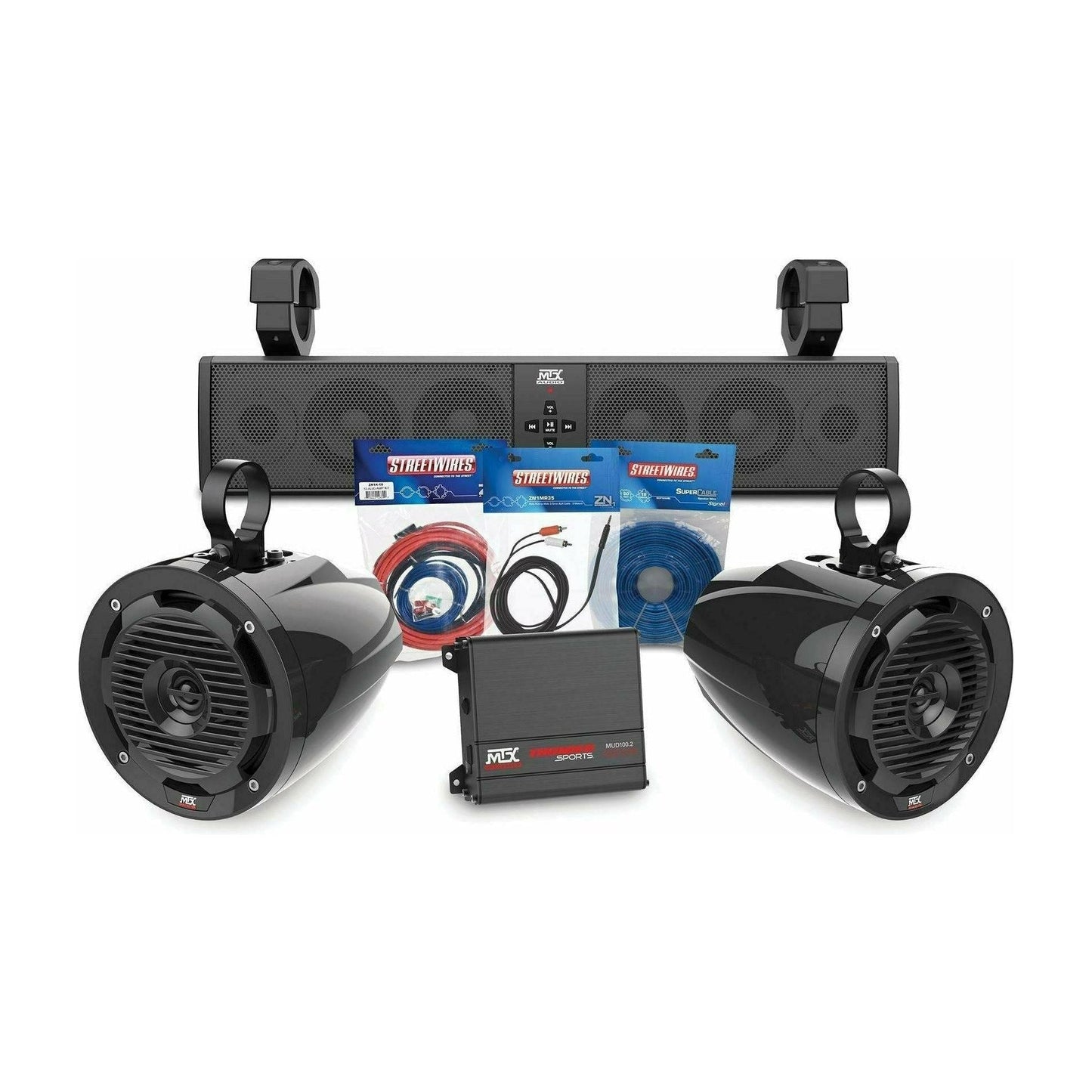 Honda Pioneer Bluetooth Sound Bar with 2 Amplified Cage Mount Speakers