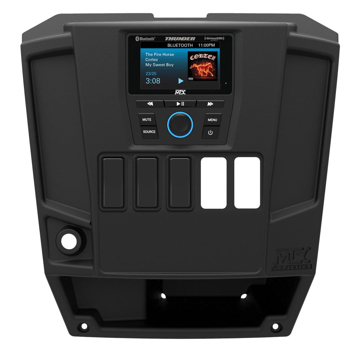 MTX Audio Polaris Ranger Side-by-Sides Mudrngrdk Dash Kit for Awmc3 Media Controller