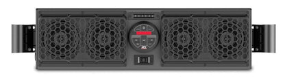 MTX Audio Polaris RZR 900/XP 1000 Bluetooth Overhead Audio Sound Bar 2-Channel Amplifier 2 Cage Mounted Speakers & Amplified Subwoofer