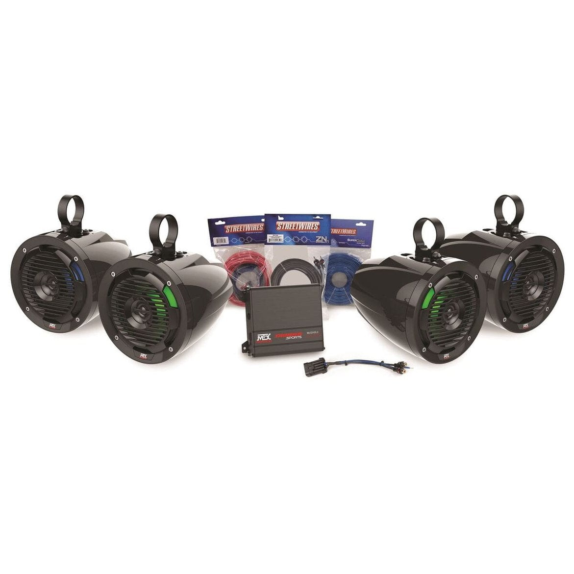 MTX Audio Polaris Universal Audio Package With Amplifier & 4 Roll Cage Speakers