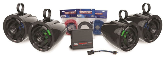 MTX Audio Polaris Universal Audio Package With Amplifier & 4 Roll Cage Speakers