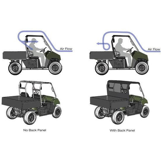 Polaris General Polycarbonate Rear Windshield
