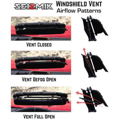 Polaris General Versa-Vent Polycarbonate Front Windshield