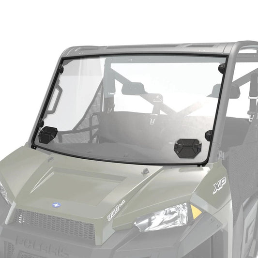 Polaris Ranger Hard Coat Poly Full Vented Windshield with Lock & Ride Technology - Clear