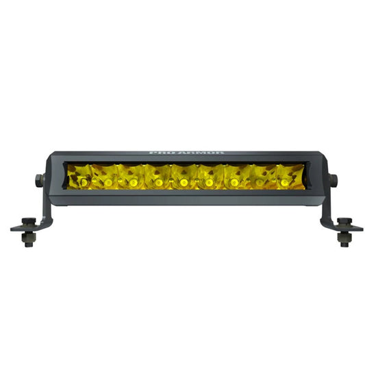 Polaris Pro Armor 11" Single Row LED Spot Light - Amber Lens