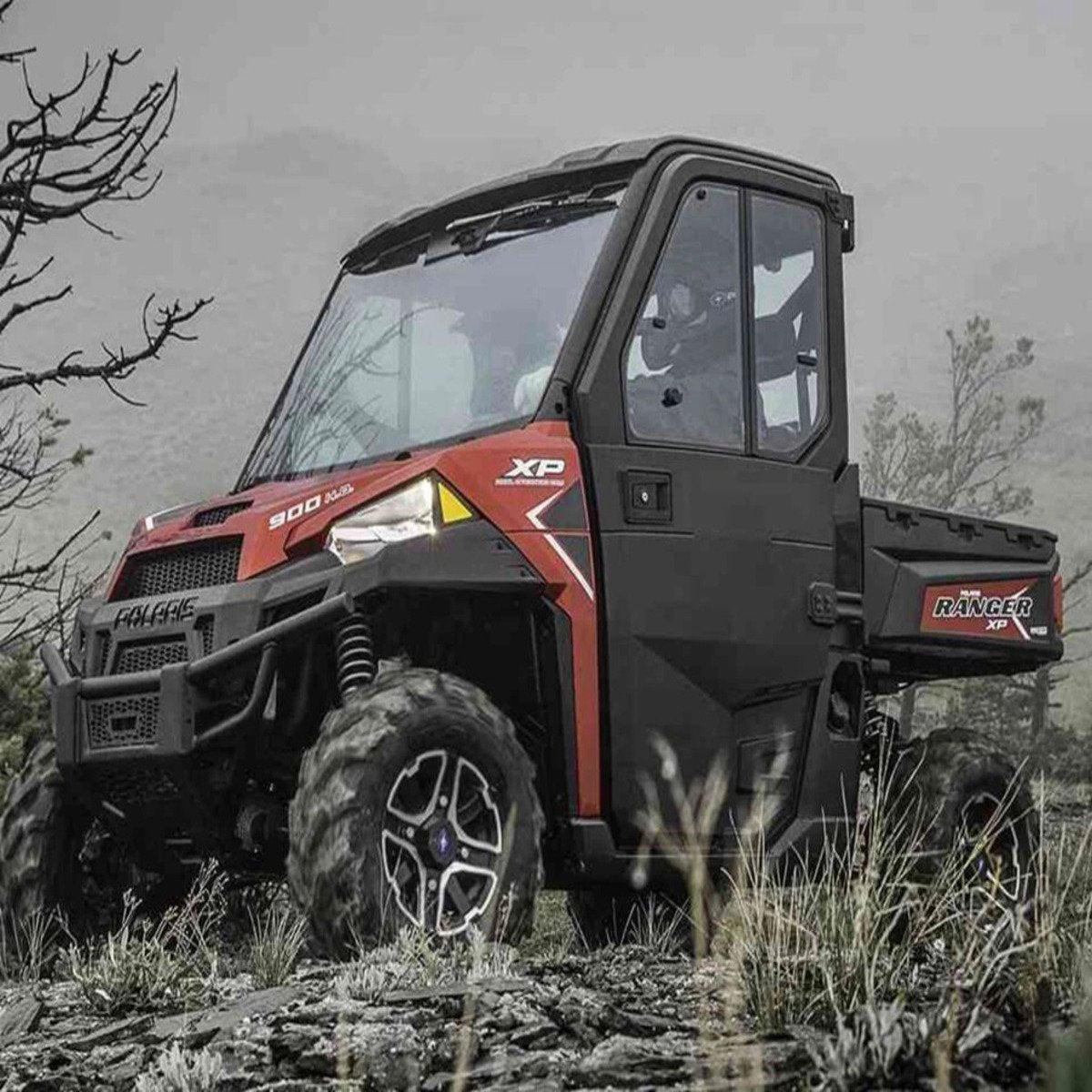 Polaris Ranger Hinged Window Doors - Poly