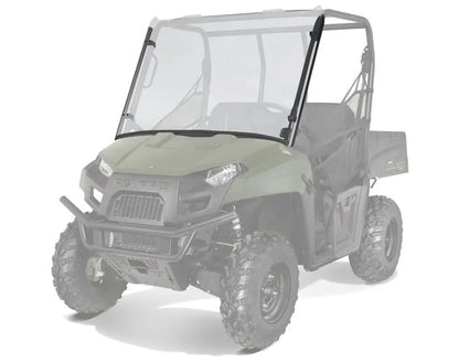 Polaris Ranger Mid-Size Lock & Ride Full Windshield - Hard Coat Poly