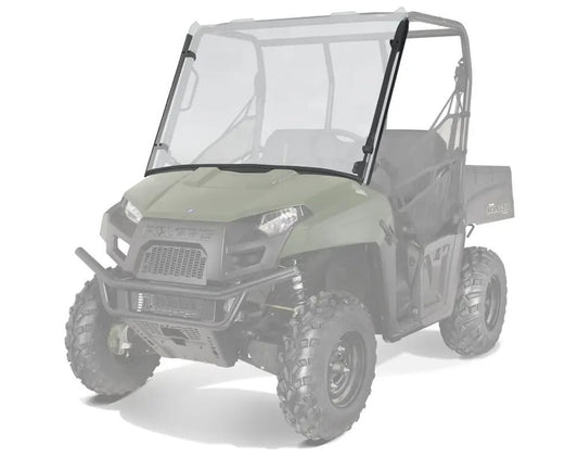 Polaris Ranger Mid-Size Lock & Ride Full Windshield - Hard Coat Poly