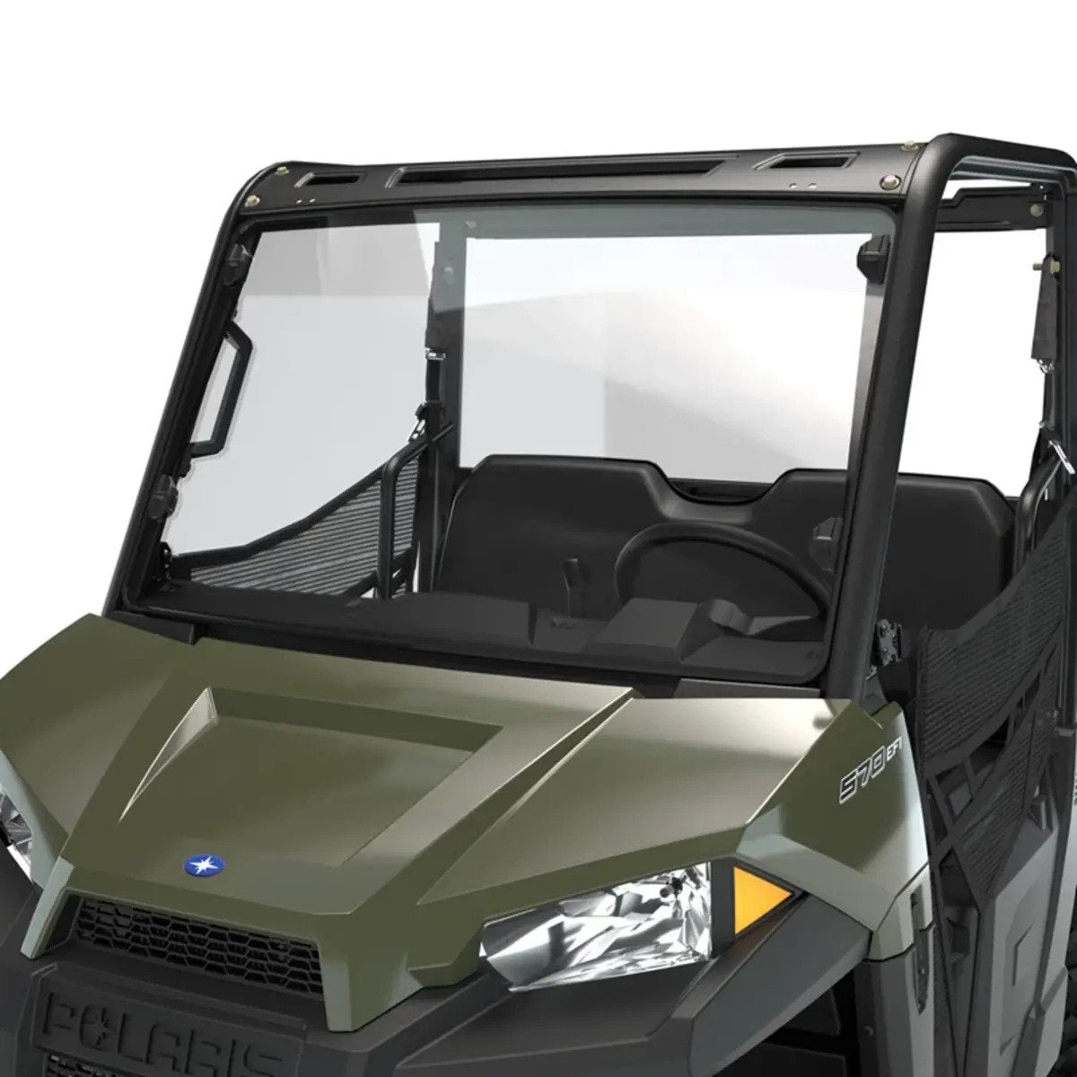 Polaris Ranger Poly Full Windshield with Lock & Ride Technology