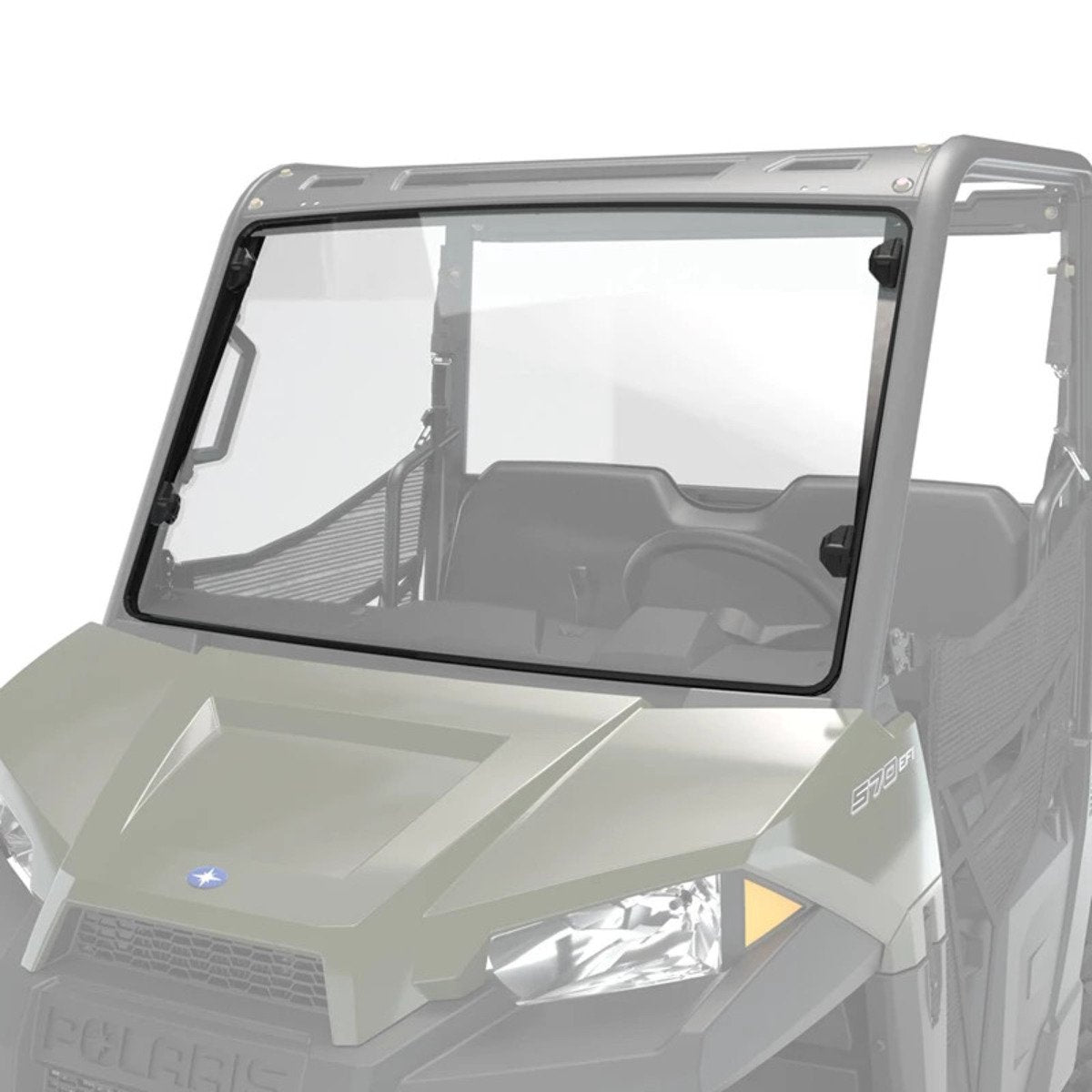 Polaris Ranger Poly Full Windshield with Lock & Ride Technology
