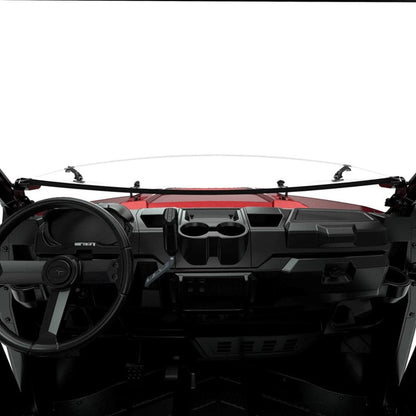 Polaris Ranger Polycarbonate Flip-Down Full Windshield - Clear