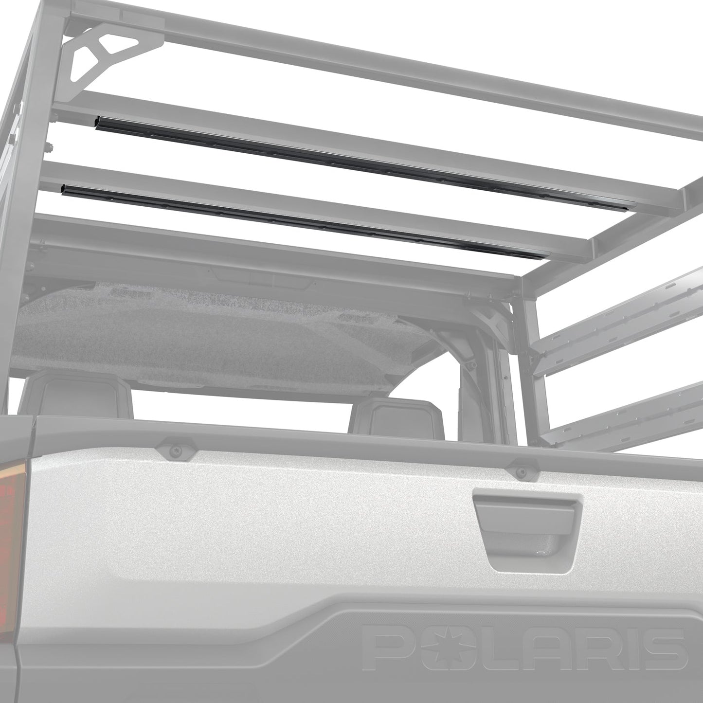 Polaris Ranger XD 1500 Lock & Ride MAX Rear Rails - MCS Cargo System & Rear Headache Rack