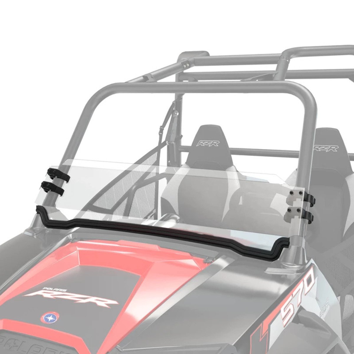 Polaris RZR 570/900 Half Windshield - Poly