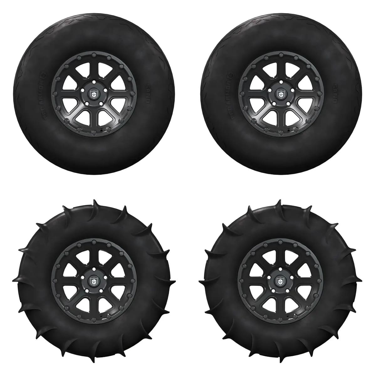 Polaris RZR Pro/Turbo Pro Armor Sand 16XT Wheel & Tire Set