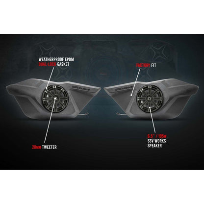 Polaris RZR Pro / Turbo R Front Door 6.5" Speaker Pods