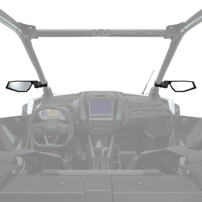 Polaris RZR Side View Adjustable Folding Mirrors Rops Mounted - Set of 2