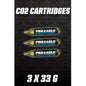 33G CO2 Cartridges for Phoenix Air Jack (3 Pack)
