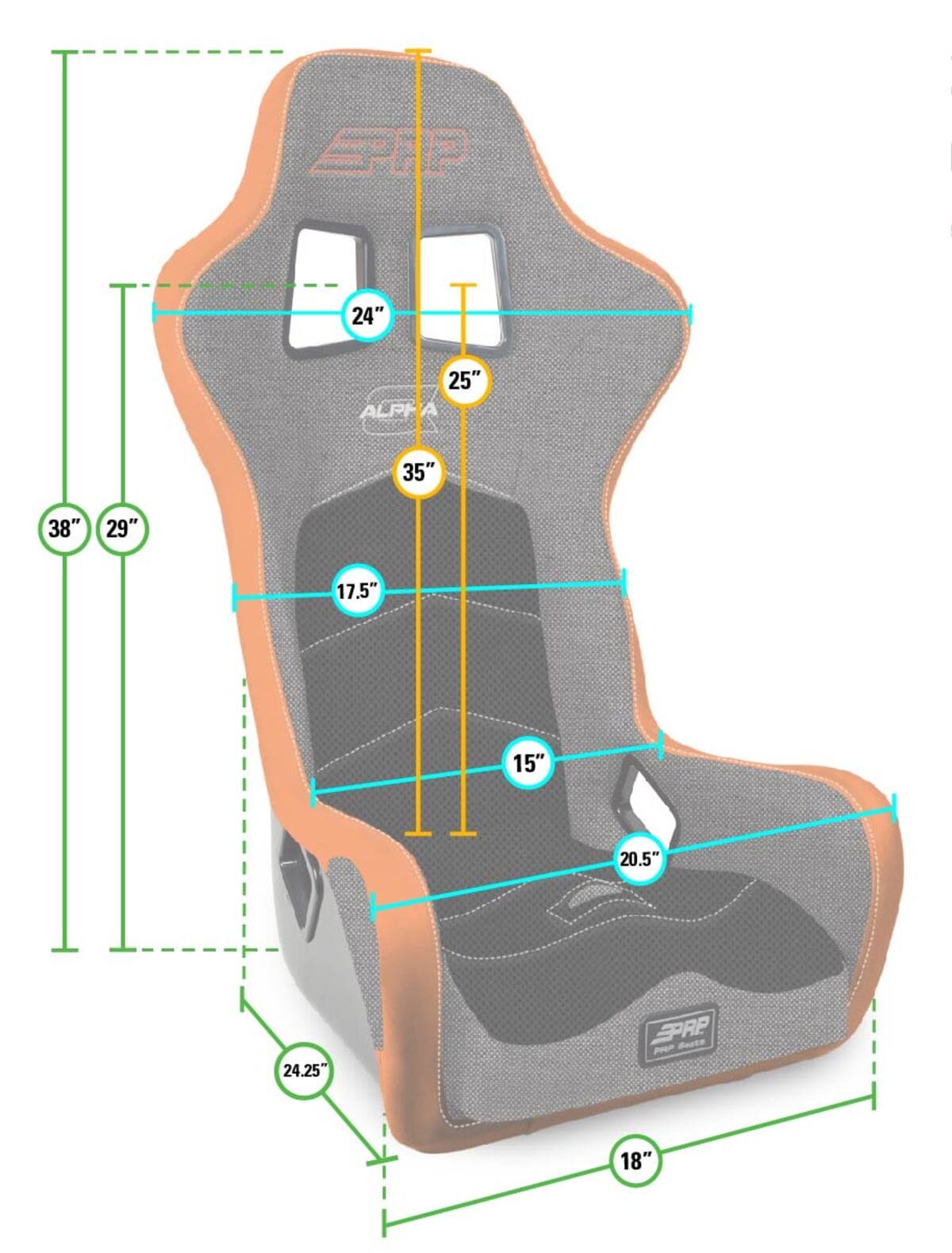 PRP Alpha Composite Seat – Black Vinyl