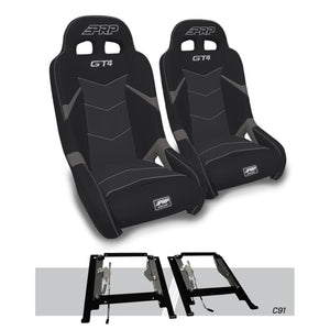 PRP Can-Am Maverick X3/ Maverick R GT4 Suspension Seats Mount & Slider Kit - Pair