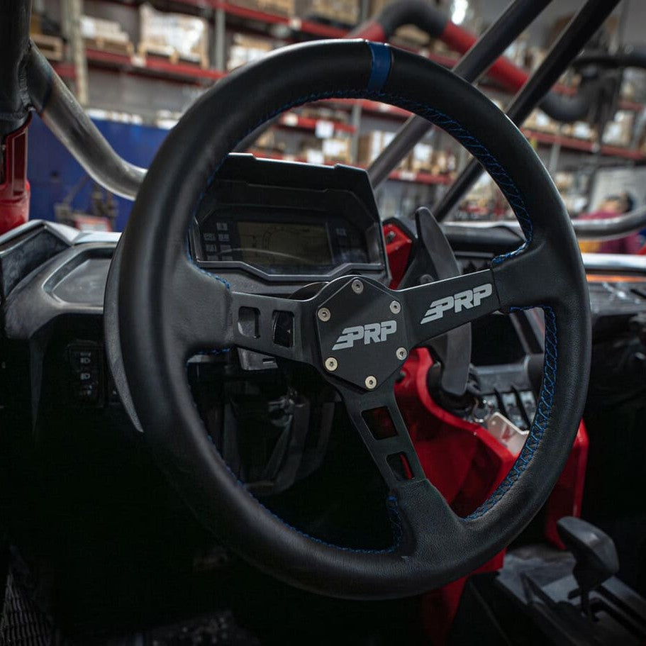 PRP Deep Dish Leather Steering Wheel