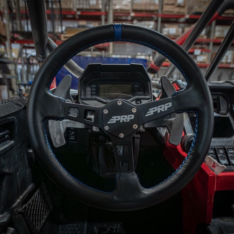 PRP Deep Dish Leather Steering Wheel