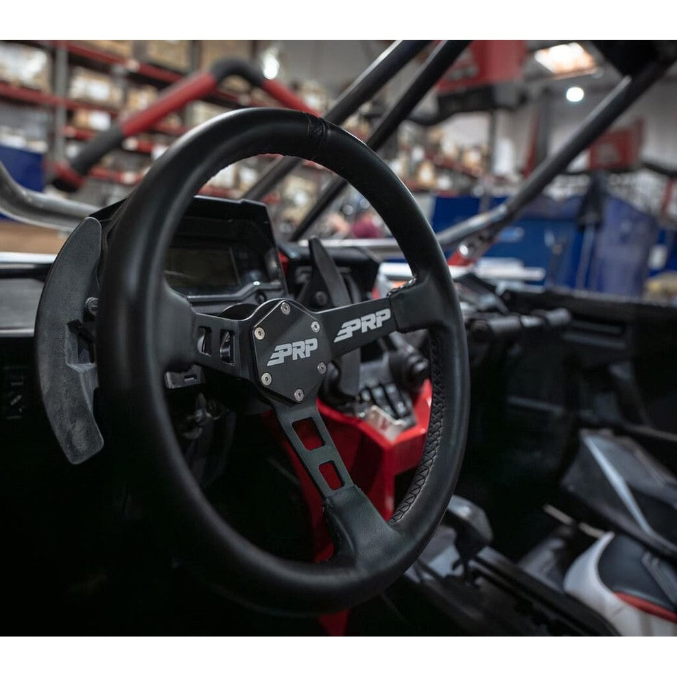 PRP Deep Dish Leather Steering Wheel