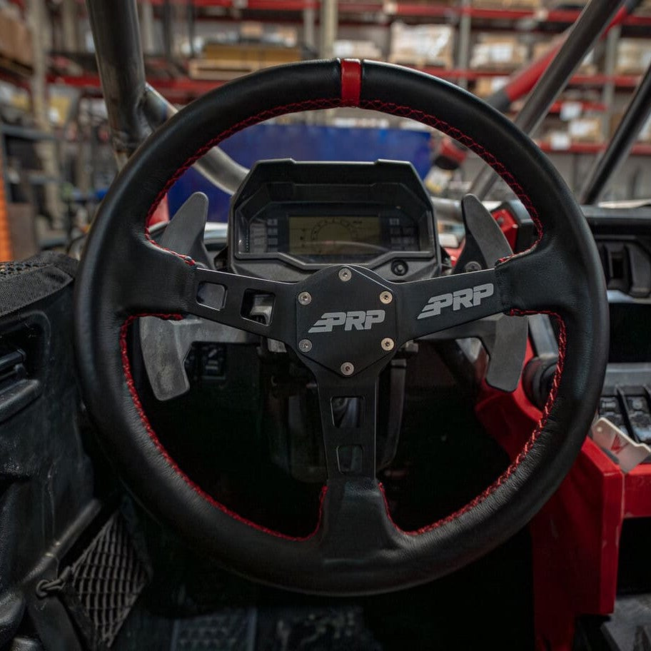 PRP Deep Dish Leather Steering Wheel