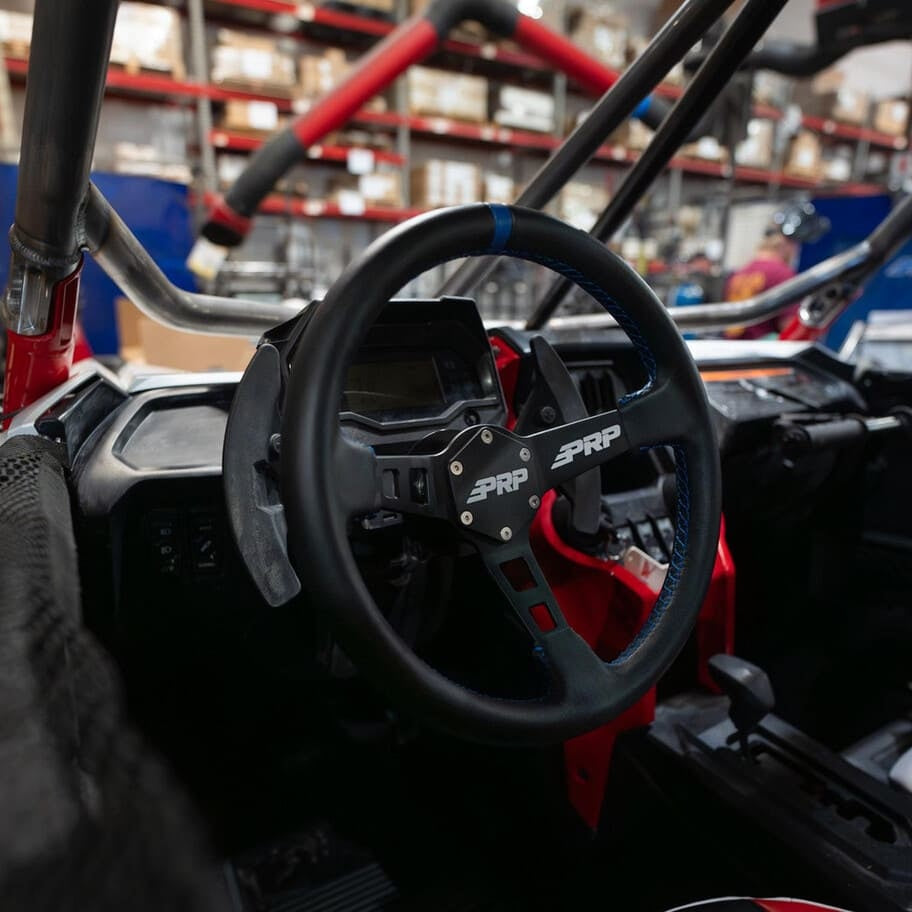 PRP Deep Dish Leather Steering Wheel